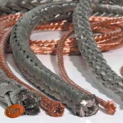 Copper Flexible Ropes with overall braiding